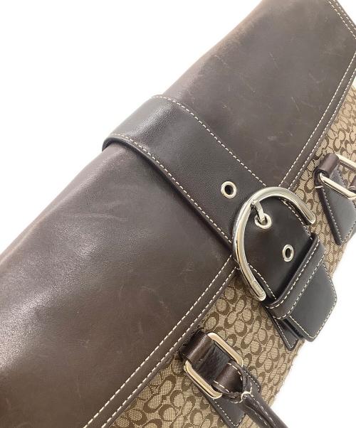 COACH（コーチ）COACH (コーチ) ハンドバッグ ブラウン×ベージュの古着・服飾アイテム