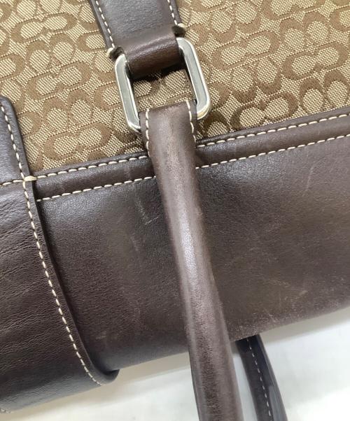 COACH（コーチ）COACH (コーチ) ハンドバッグ ブラウン×ベージュの古着・服飾アイテム