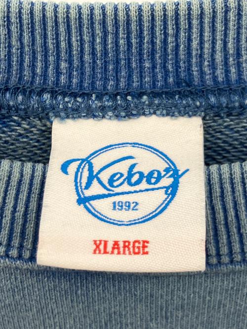 KEBOZ（ケボズ）KEBOZ (ケボズ) ロゴスウェット スカイブルー サイズ:XLの古着・服飾アイテム
