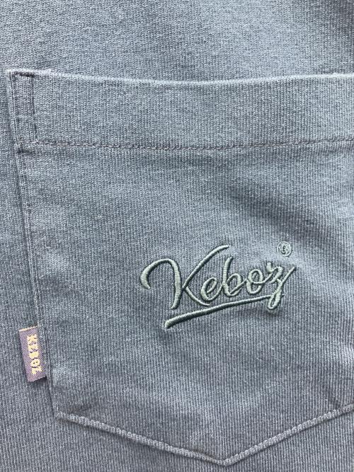 KEBOZ（ケボズ）KEBOZ (ケボズ) ロゴスウェット ブルー サイズ:Lの古着・服飾アイテム