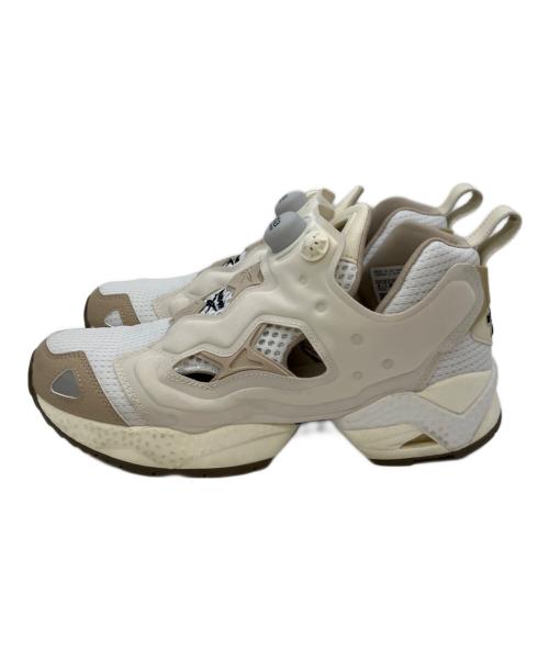 REEBOK（リーボック）REEBOK (リーボック) ローカットスニーカー ホワイト×ベージュ サイズ:26の古着・服飾アイテム