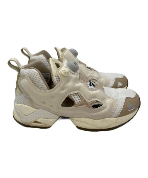 REEBOK（リーボック）REEBOK (リーボック) ローカットスニーカー ホワイト×ベージュ サイズ:26の古着・服飾アイテム