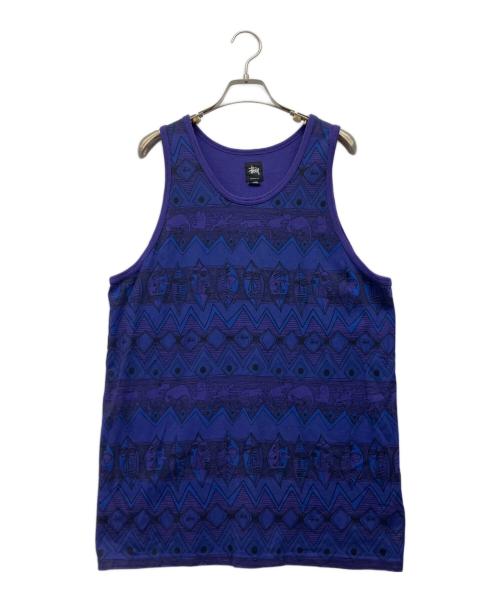 stussy（ステューシー）stussy (ステューシー) タンクトップ パープル サイズ:Lの古着・服飾アイテム
