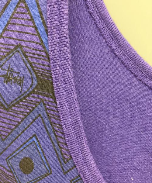 stussy（ステューシー）stussy (ステューシー) タンクトップ パープル サイズ:Lの古着・服飾アイテム