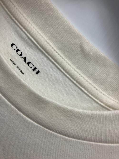 COACH（コーチ）COACH (コーチ) ダイナソーTシャツ ホワイト サイズ:Lの古着・服飾アイテム