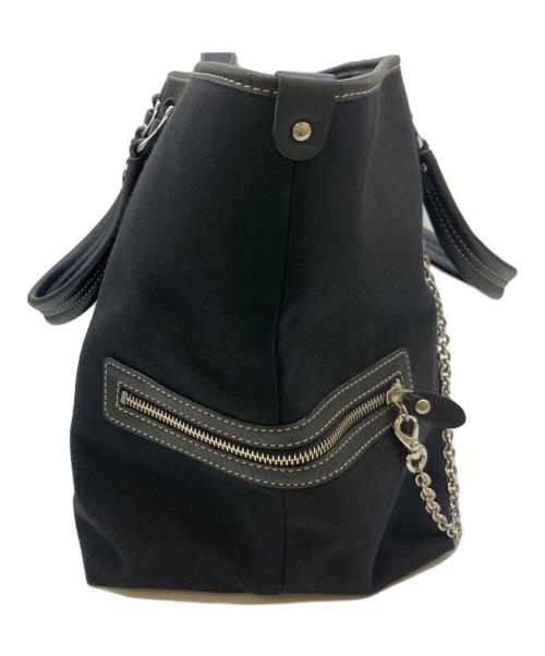 BURBERRY BLUE LABEL（バーバリー ブルー レーベル）BURBERRY BLUE LABEL (バーバリー ブルー レーベル) トートバッグ ブラックの古着・服飾アイテム