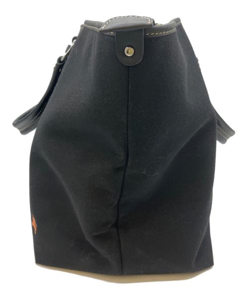 BURBERRY BLUE LABEL（バーバリー ブルー レーベル）BURBERRY BLUE LABEL (バーバリー ブルー レーベル) トートバッグ ブラックの古着・服飾アイテム