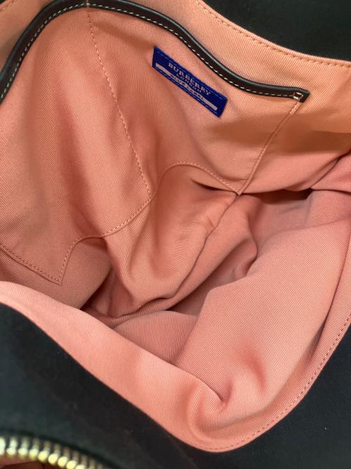 BURBERRY BLUE LABEL（バーバリー ブルー レーベル）BURBERRY BLUE LABEL (バーバリー ブルー レーベル) トートバッグ ブラックの古着・服飾アイテム