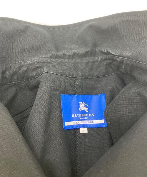 BURBERRY BLUE LABEL（バーバリー ブルー レーベル）BURBERRY BLUE LABEL (バーバリー ブルー レーベル) トレンチコート ブラック サイズ:38の古着・服飾アイテム