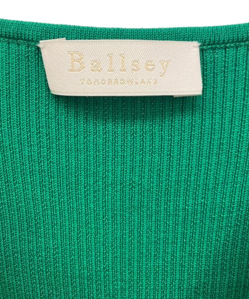BALLSEY（ボールジィ）BALLSEY (ボールジィ) コットンオーガンジーコンビ ノースリーブマキシワンピース グリーン サイズ:36の古着・服飾アイテム