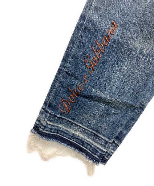 DOLCE & GABBANA（ドルチェ＆ガッバーナ）DOLCE & GABBANA (ドルチェ＆ガッバーナ) デニムパンツ インディゴ サイズ:38の古着・服飾アイテム