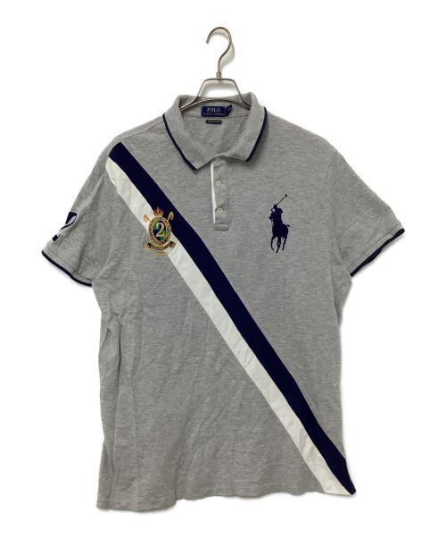 POLO RALPH LAUREN（ポロ・ラルフローレン）POLO RALPH LAUREN (ポロ・ラルフローレン) 半袖ポロシャツ グレー サイズ:XXLの古着・服飾アイテム
