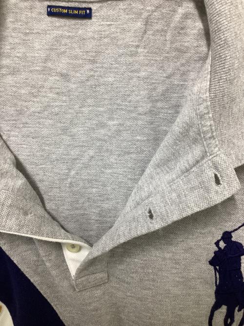 POLO RALPH LAUREN（ポロ・ラルフローレン）POLO RALPH LAUREN (ポロ・ラルフローレン) 半袖ポロシャツ グレー サイズ:XXLの古着・服飾アイテム