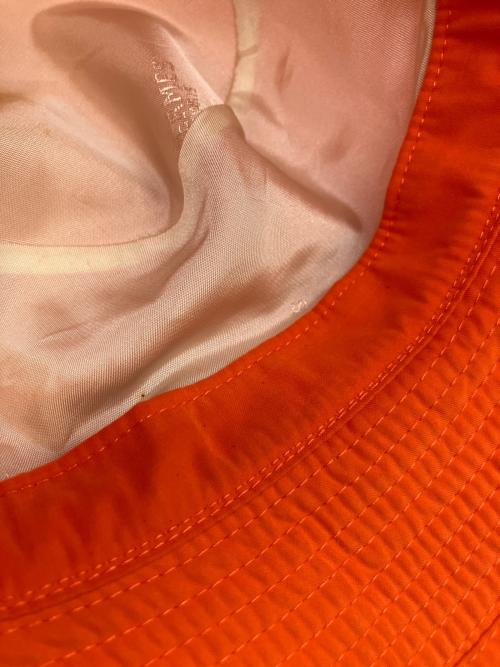 HERMES（エルメス）HERMES (エルメス) バケットハット オレンジ サイズ:57の古着・服飾アイテム
