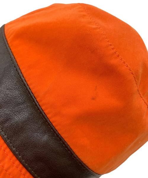 HERMES（エルメス）HERMES (エルメス) バケットハット オレンジ サイズ:57の古着・服飾アイテム