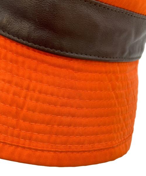 HERMES（エルメス）HERMES (エルメス) バケットハット オレンジ サイズ:57の古着・服飾アイテム