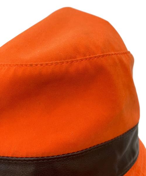 HERMES（エルメス）HERMES (エルメス) バケットハット オレンジ サイズ:57の古着・服飾アイテム