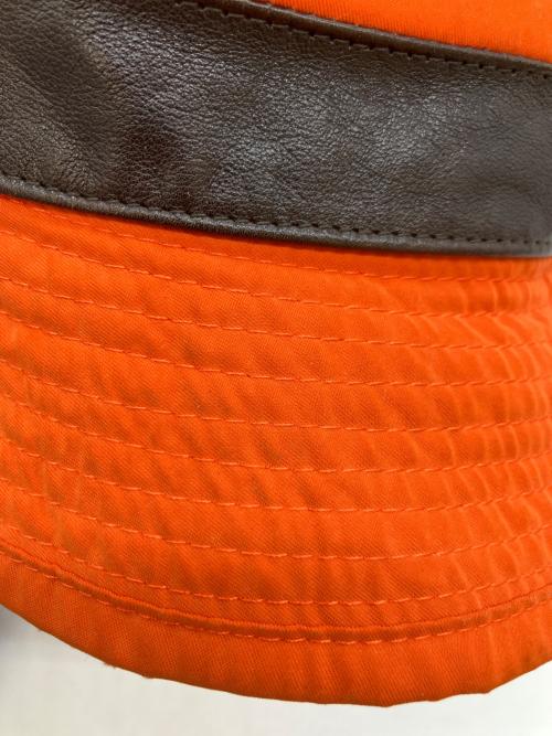 HERMES（エルメス）HERMES (エルメス) バケットハット オレンジ サイズ:57の古着・服飾アイテム
