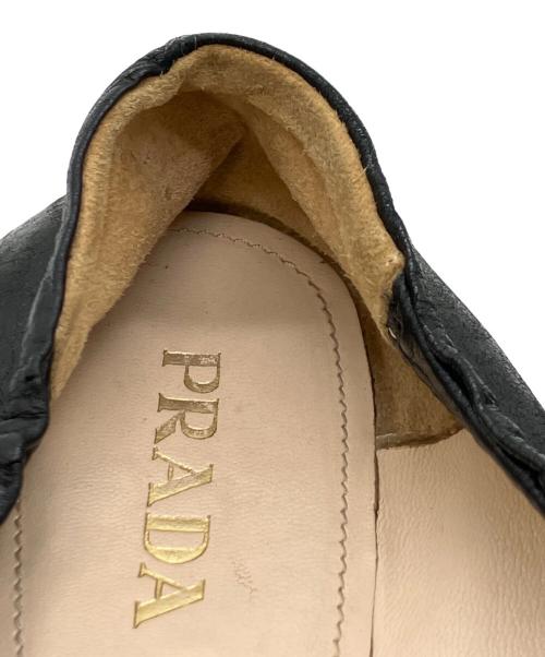 PRADA（プラダ）PRADA (プラダ) バレエシューズ ブラック サイズ:35 1/2の古着・服飾アイテム
