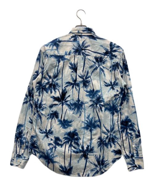 Saint Laurent Paris（サンローランパリ）Saint Laurent Paris (サンローランパリ) 長袖シャツ ブルー×ホワイト サイズ:40の古着・服飾アイテム