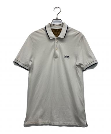 中古・古着通販】COACH (コーチ) 半袖ポロシャツ ホワイト サイズ:XS