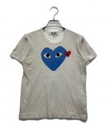 COMME des GARCONS（コムデギャルソン）の古着「ハートロゴ Tシャツ」｜ホワイト