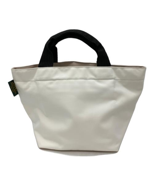 Herve Chapelier（エルベシャプリエ）Herve Chapelier (エルベシャプリエ) 舟型ハンドバッグ ホワイトの古着・服飾アイテム
