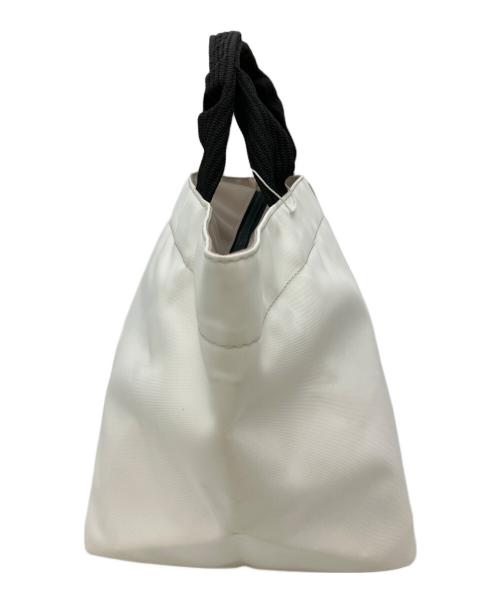 Herve Chapelier（エルベシャプリエ）Herve Chapelier (エルベシャプリエ) 舟型ハンドバッグ ホワイトの古着・服飾アイテム