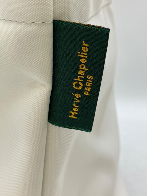 Herve Chapelier（エルベシャプリエ）Herve Chapelier (エルベシャプリエ) 舟型ハンドバッグ ホワイトの古着・服飾アイテム