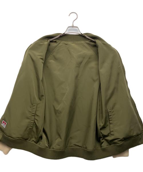 BEN DAVIS（ベンデイビス）BEN DAVIS (ベンデイビス) スタジャン ネイビー×オリーブ サイズ:Lの古着・服飾アイテム