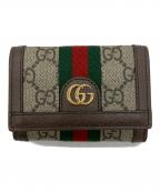 GUCCIグッチ）の古着「3つ折り財布」｜ベージュ