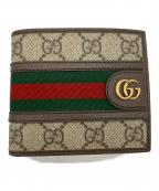 GUCCIグッチ）の古着「2つ折り財布」｜ベージュ