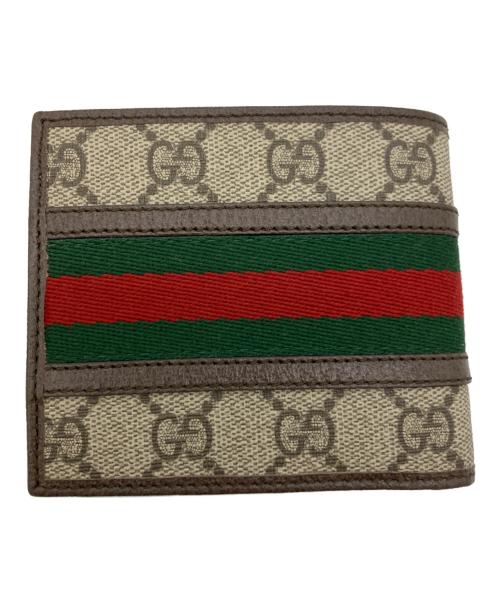 GUCCI（グッチ）GUCCI (グッチ) 2つ折り財布 ベージュの古着・服飾アイテム