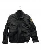POLIZEI BECKUMER LEDERポリツァイ ベックマー レーダー）の古着「レザージャケット」｜ブラック