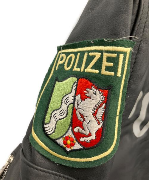 POLIZEI BECKUMER LEDER（ポリツァイ ベックマー レーダー）POLIZEI BECKUMER LEDER (ポリツァイ ベックマー レーダー) レザージャケット ブラック サイズ:38の古着・服飾アイテム