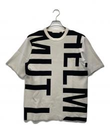 HELMUT LANG（ヘルムートラング）の古着「半袖カットソー」｜ホワイト×ブラック