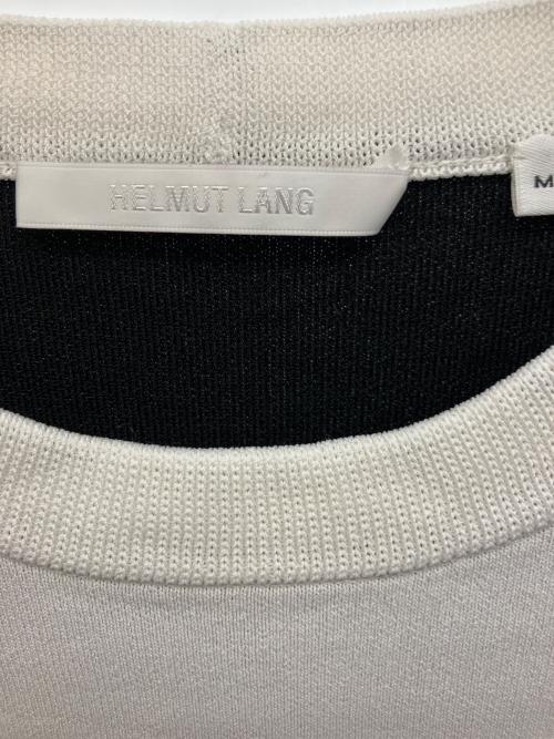 HELMUT LANG（ヘルムートラング）HELMUT LANG (ヘルムートラング) 半袖カットソー ホワイト×ブラック サイズ:Mの古着・服飾アイテム