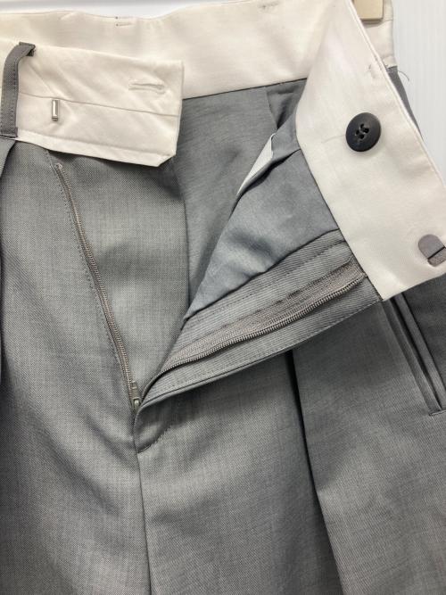 STUDIOUS（ステュディオス）STUDIOUS (ステュディオス) アシンメトリックフロントトラウザーパンツ グレー サイズ:1の古着・服飾アイテム