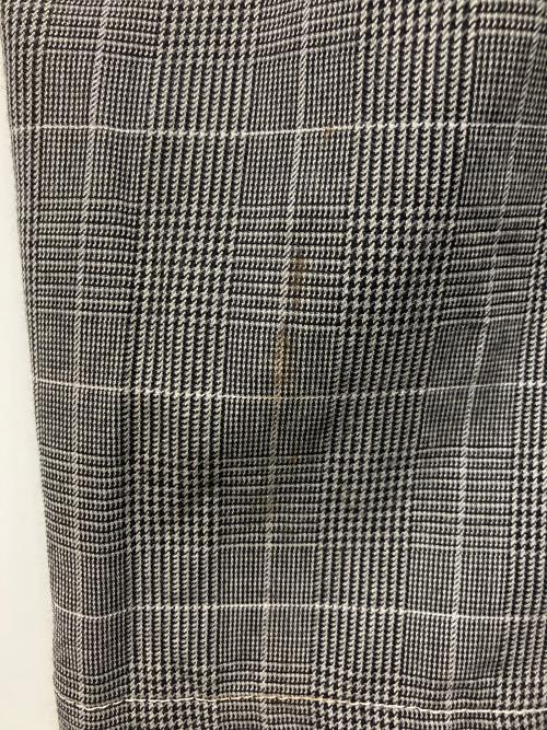 sulvam（サルバム）sulvam (サルバム) グレンチェック裾ジップボンテージスラックスパンツ グレー サイズ:Mの古着・服飾アイテム