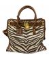 MICHAEL KORS（マイケル・コース）の古着「トートバッグ」｜アイボリー×ブラウン
