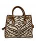 MICHAEL KORS (マイケル・コース) トートバッグ アイボリー×ブラウン：5000円