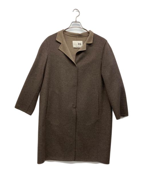 manzoni24（マンゾーニ24）MANZONI24 (マンゾーニ24) コート ブラウン サイズ:USA8の古着・服飾アイテム