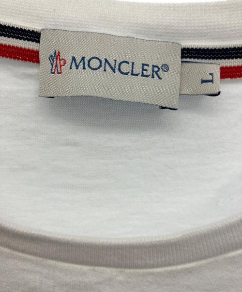 MONCLER（モンクレール）MONCLER (モンクレール) 半袖Tシャツ ホワイト サイズ:Lの古着・服飾アイテム