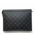 LOUIS VUITTON (ルイ ヴィトン) ポシェット・ヴォワヤージュ ブラック：75000円