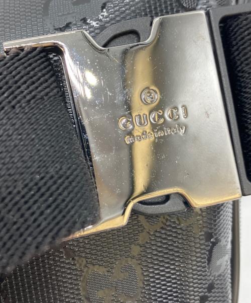 GUCCI（グッチ）GUCCI (グッチ) GGインプリメ ベルトバッグ ブラックの古着・服飾アイテム