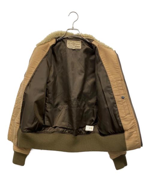 AVIREX（アヴィレックス）AVIREX (アヴィレックス) G-1 ブラックエイセス フライトジャケット ベージュ サイズ:Mの古着・服飾アイテム