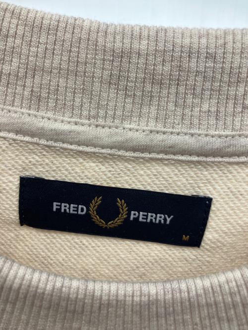FRED PERRY（フレッドペリー）FRED PERRY (フレッドペリー) Crew Neck Sweatshirt アイボリー サイズ:Mの古着・服飾アイテム