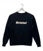 F.C.R.B.エフシーレアルブリストル）の古着「AUTHENTIC LOGO CREWNECK SWEAT」｜ブラック