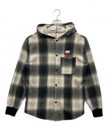 NIKE×SUPREME（ナイキ×シュプリーム）の古着「Plaid Hooded Sweatshirt」｜ブラック×ホワイト
