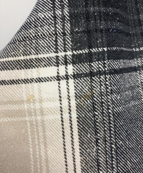 NIKE（ナイキ）NIKE (ナイキ) Supreme (シュプリーム) Plaid Hooded Sweatshirt ブラック×ホワイト サイズ:Mの古着・服飾アイテム